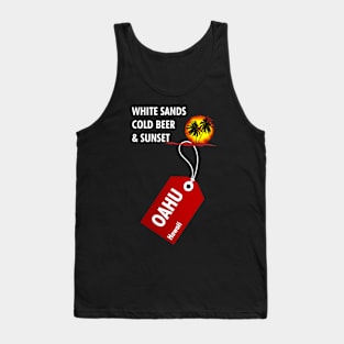 Oahu Hawaii Sunset Paradise Tank Top